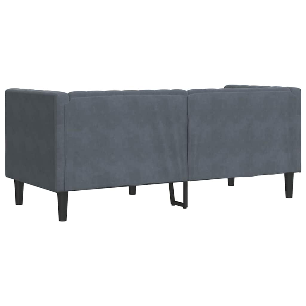 Καναπές Σκούρο Γκρι 174 x 74,5 x 70,5 εκ. Βελούδο - Pakobazaar