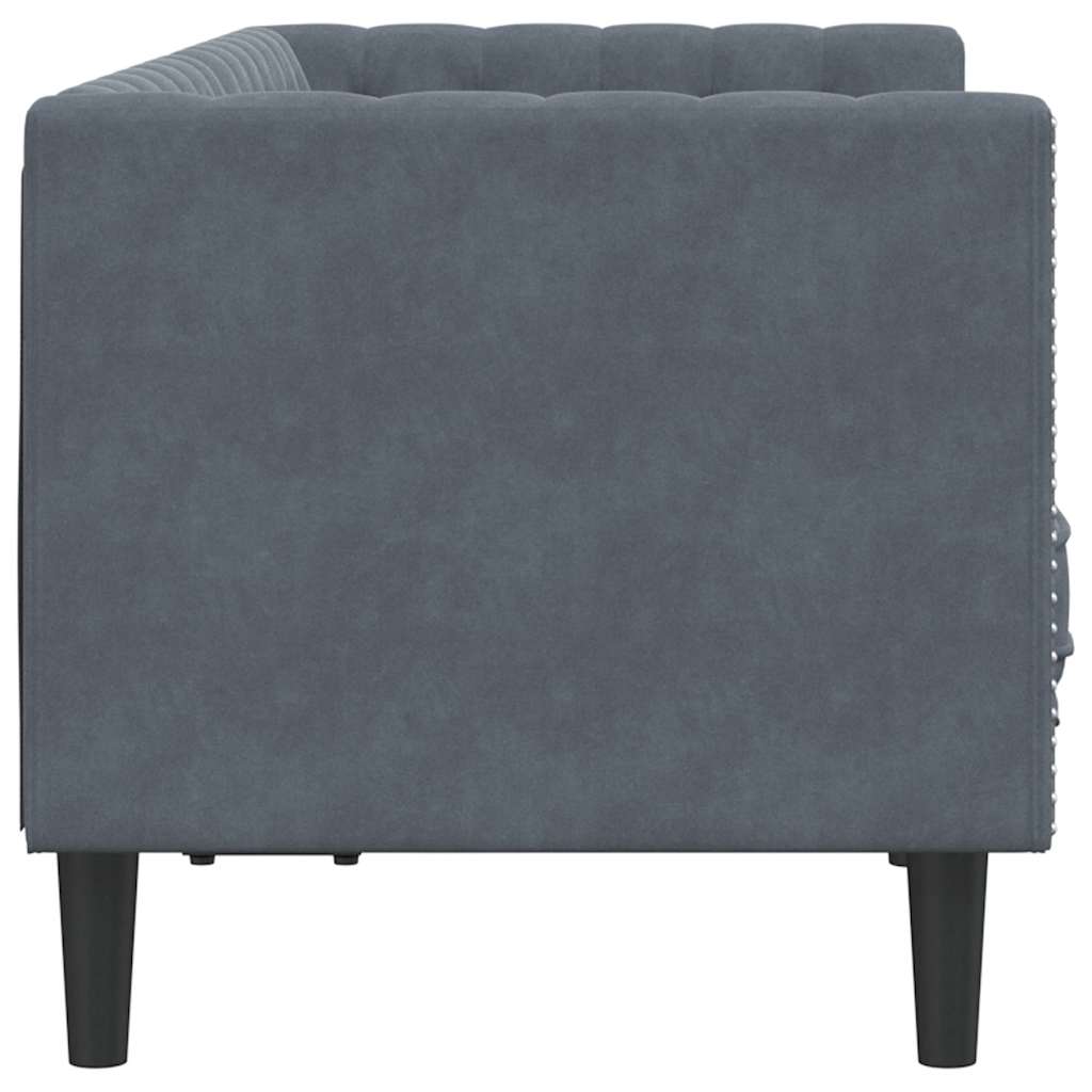 Καναπές Σκούρο Γκρι 174 x 74,5 x 70,5 εκ. Βελούδο - Pakobazaar