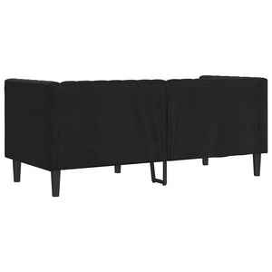 Καναπές Μαύρο 174 x 74,5 x 70,5 εκ. Βελούδο - Pakobazaar
