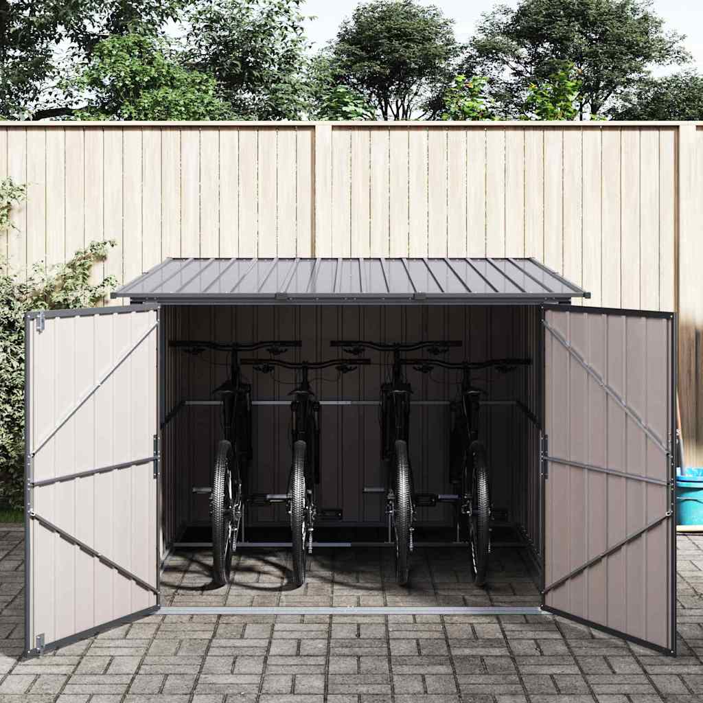 Αποθήκη Ποδηλάτου 3 pcs Ανθρακί 216 x 207 x 158 εκ. Μέταλλο