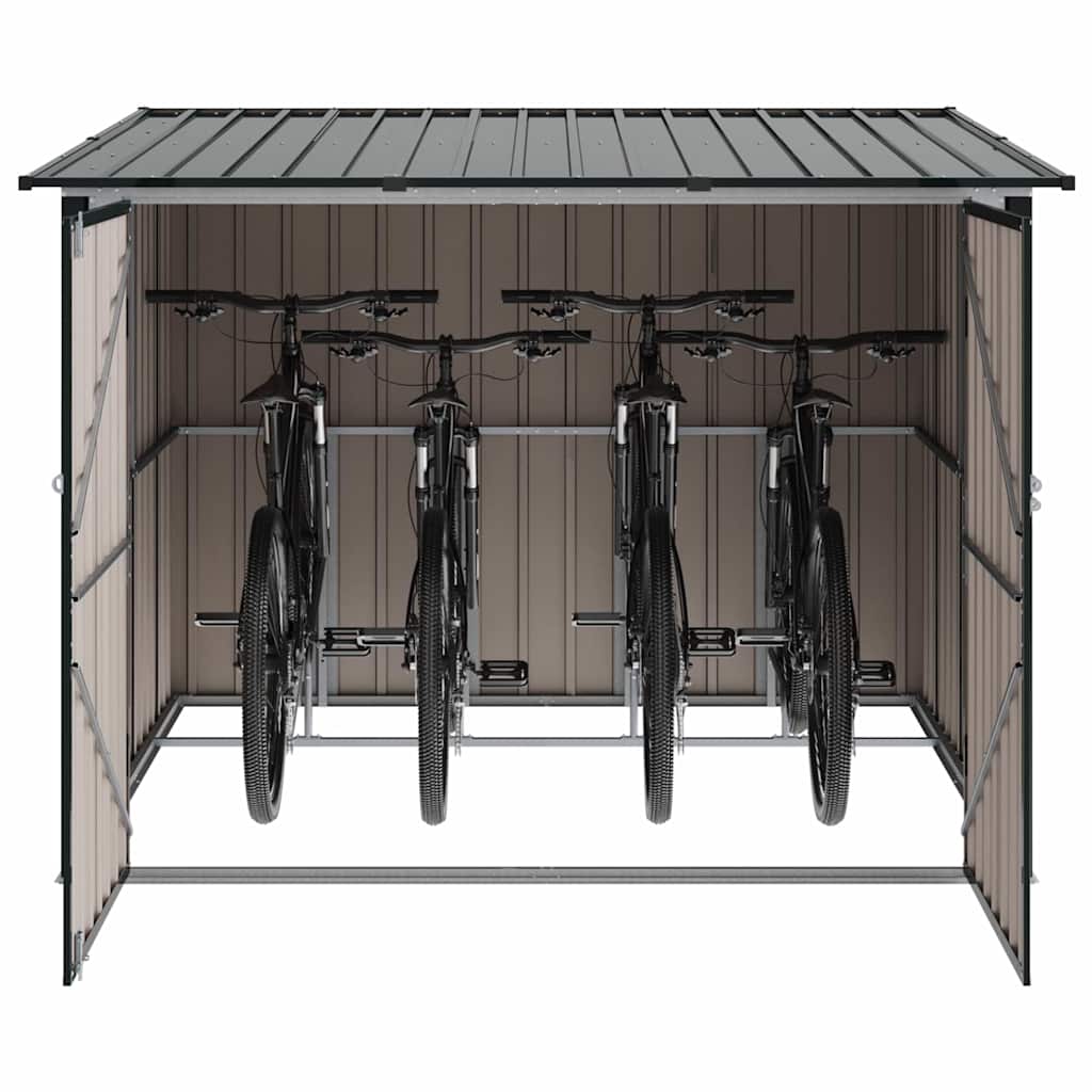 Αποθήκη Ποδηλάτου 3 pcs Ανθρακί 216 x 207 x 158 εκ. Μέταλλο
