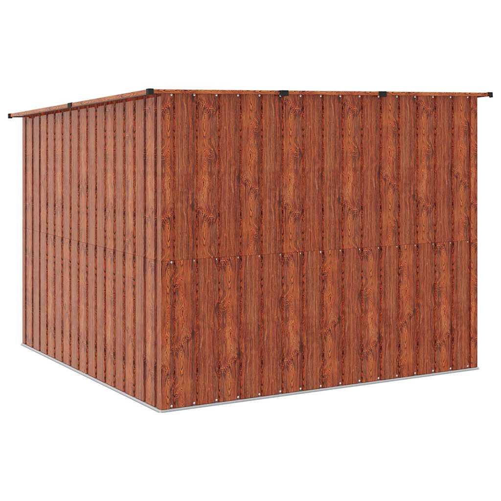 Αποθήκη Ποδηλάτου 3 pcs Καφέ 215 x 206 x 157 εκ. Μέταλλο - Pakobazaar