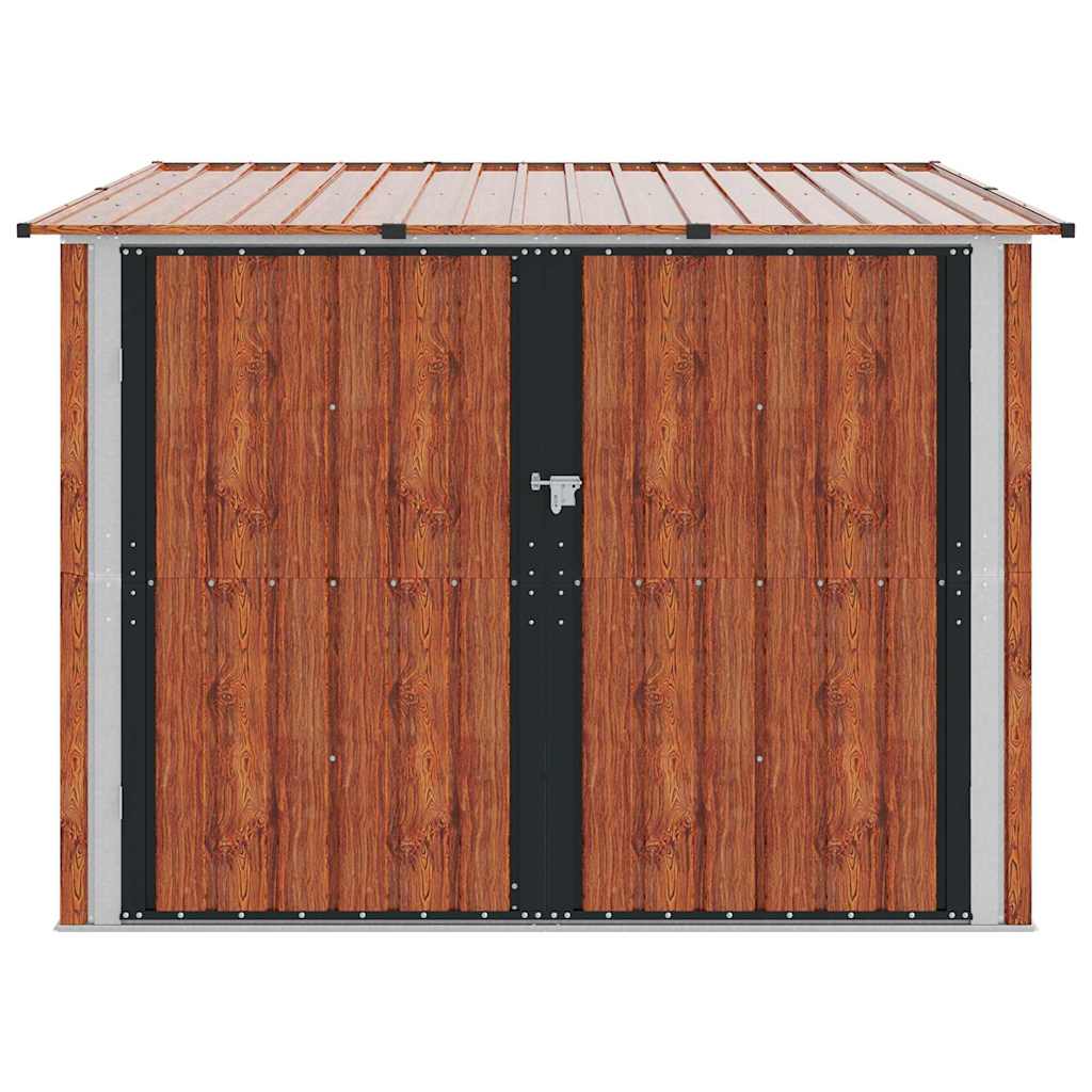 Αποθήκη Ποδηλάτου 3 pcs Καφέ 215 x 206 x 157 εκ. Μέταλλο - Pakobazaar