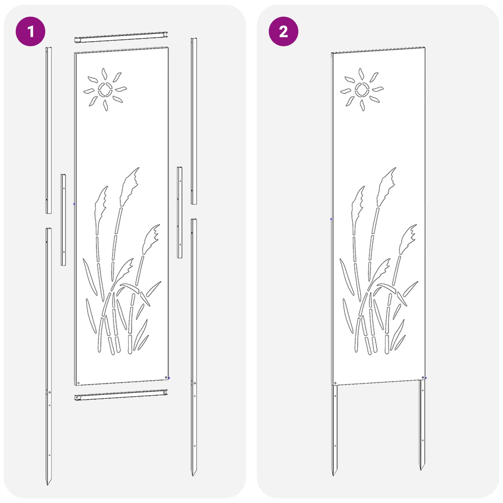 Οθόνη Ιδιωτικότητας Κήπου Σκ rusty 32 χ 140 εκ - Pakobazaar