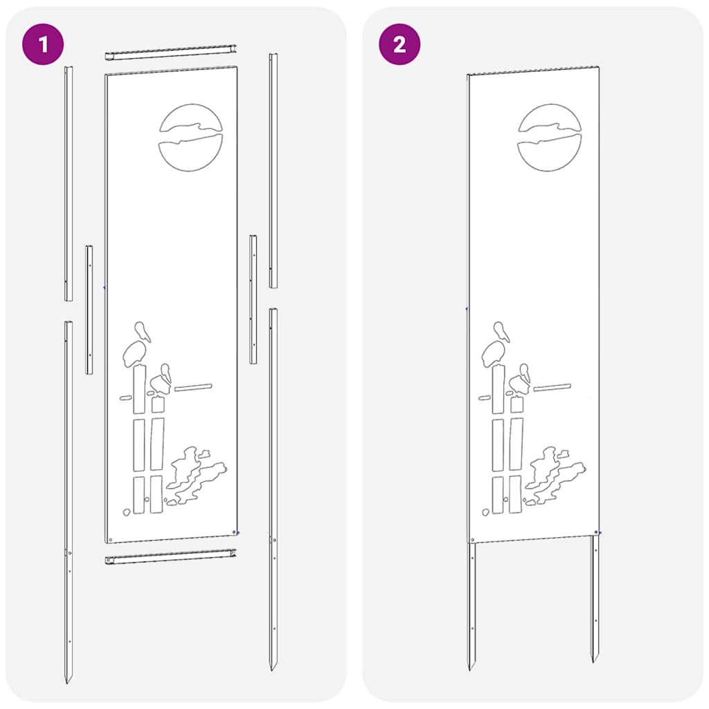 Οθόνη Ιδιωτικότητας Κήπου Σκ rusty 32 χ 140 εκ - Pakobazaar