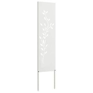 Οθόνη Ιδιωτικότητας Κήπου Floral Λευκό 32 χ 140 εκ