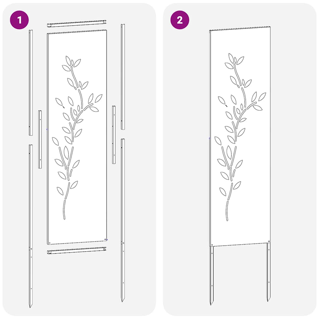 Οθόνη Ιδιωτικότητας Κήπου Floral Ασημί 32 χ 140 εκ