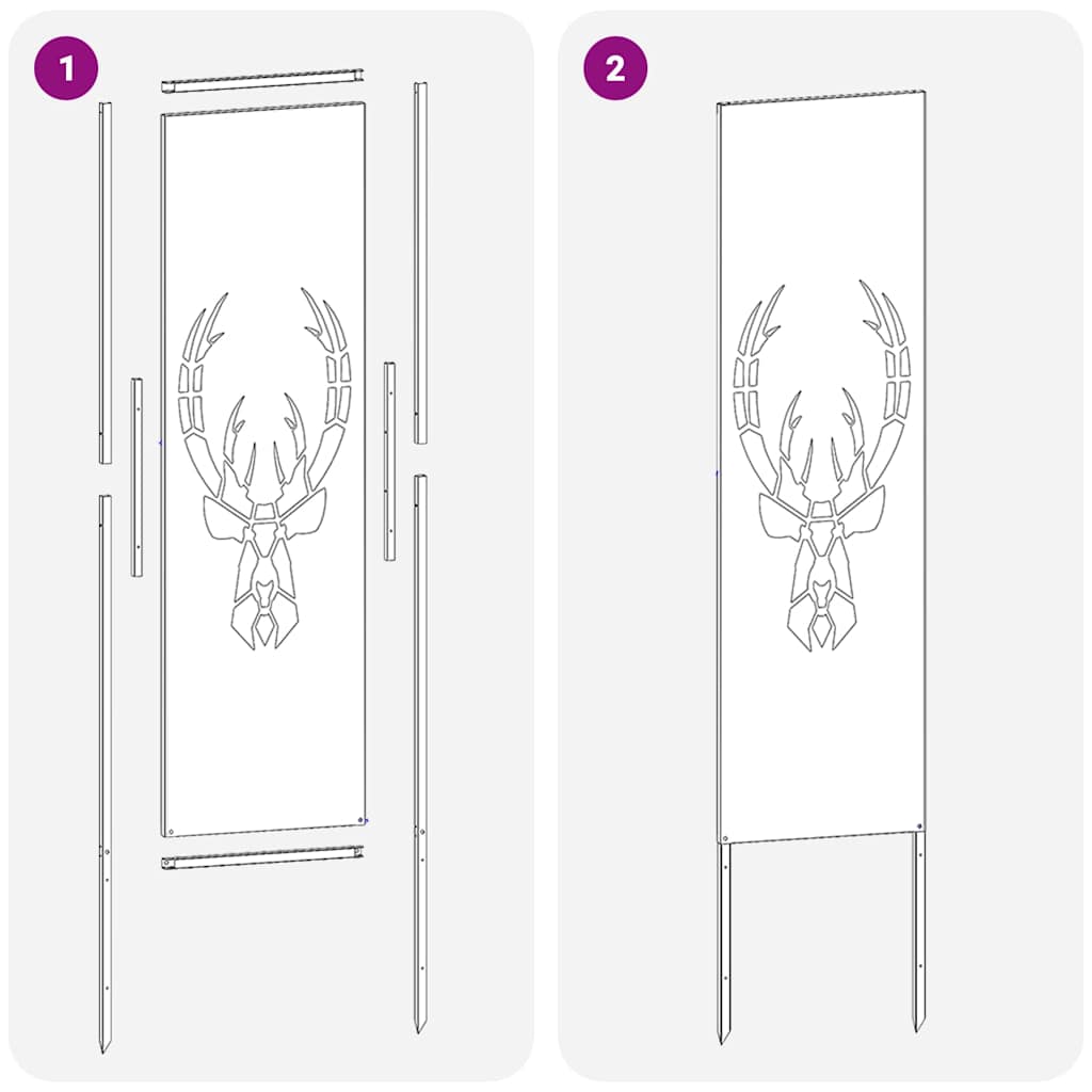 Οθόνη Ιδιωτικότητας Κήπου Animal Print Σκ rusty 32 χ 140 εκ