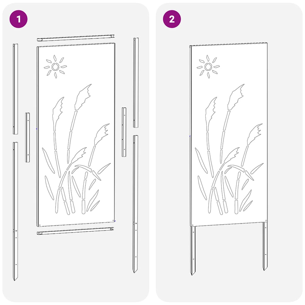 Οθόνη Ιδιωτικότητας Κήπου Μαιανδρικό σχέδιο Μαύρο 50 x 140 εκ