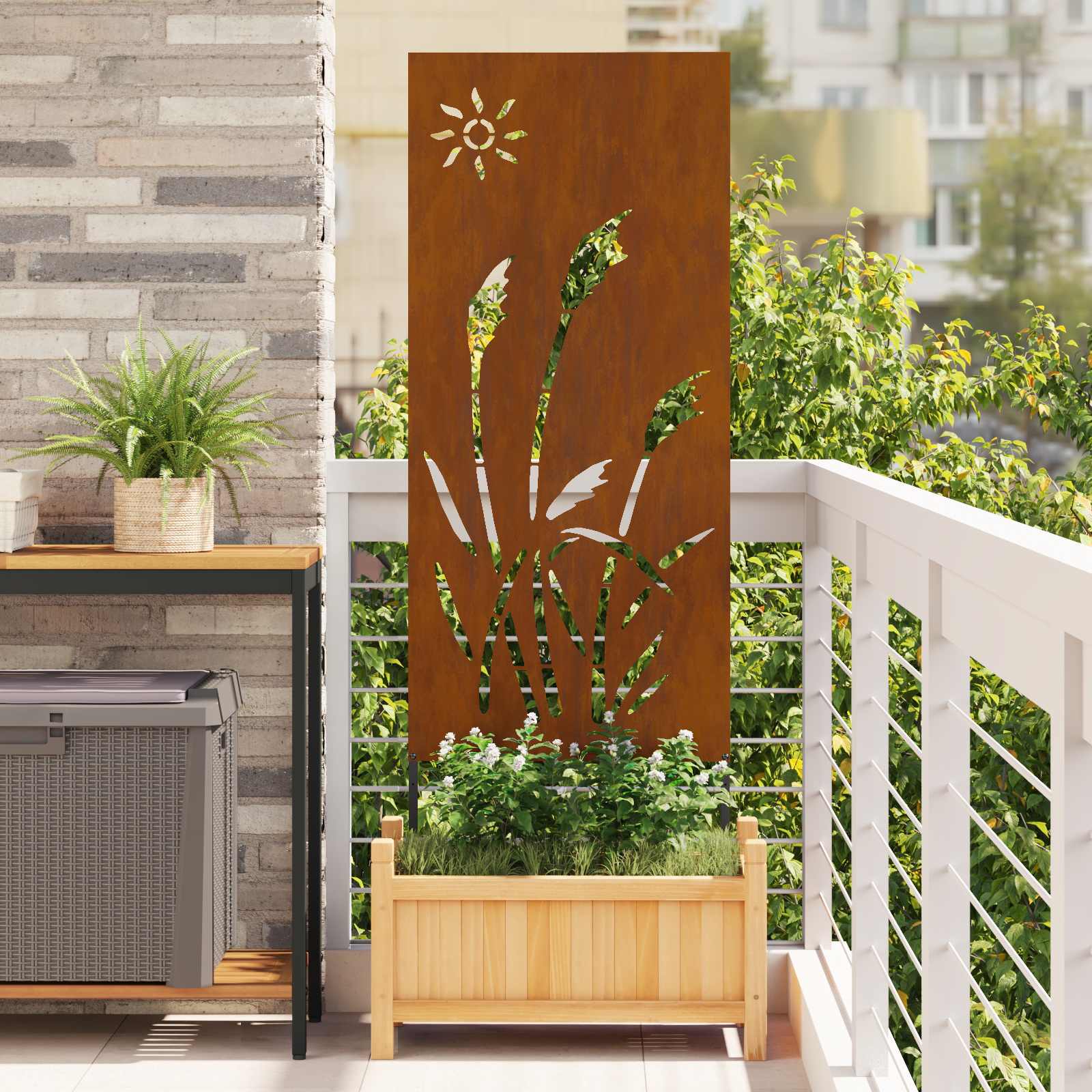 Οθόνη Ιδιωτικότητας Κήπου Σκ rusty 50 x 140 εκ - Pakobazaar