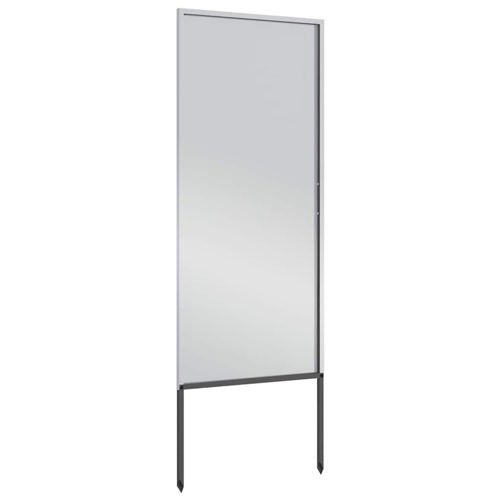 Οθόνη Ιδιωτικότητας Κήπου Μαιανδρικό σχέδιο Ασημί 50 x 140 εκ