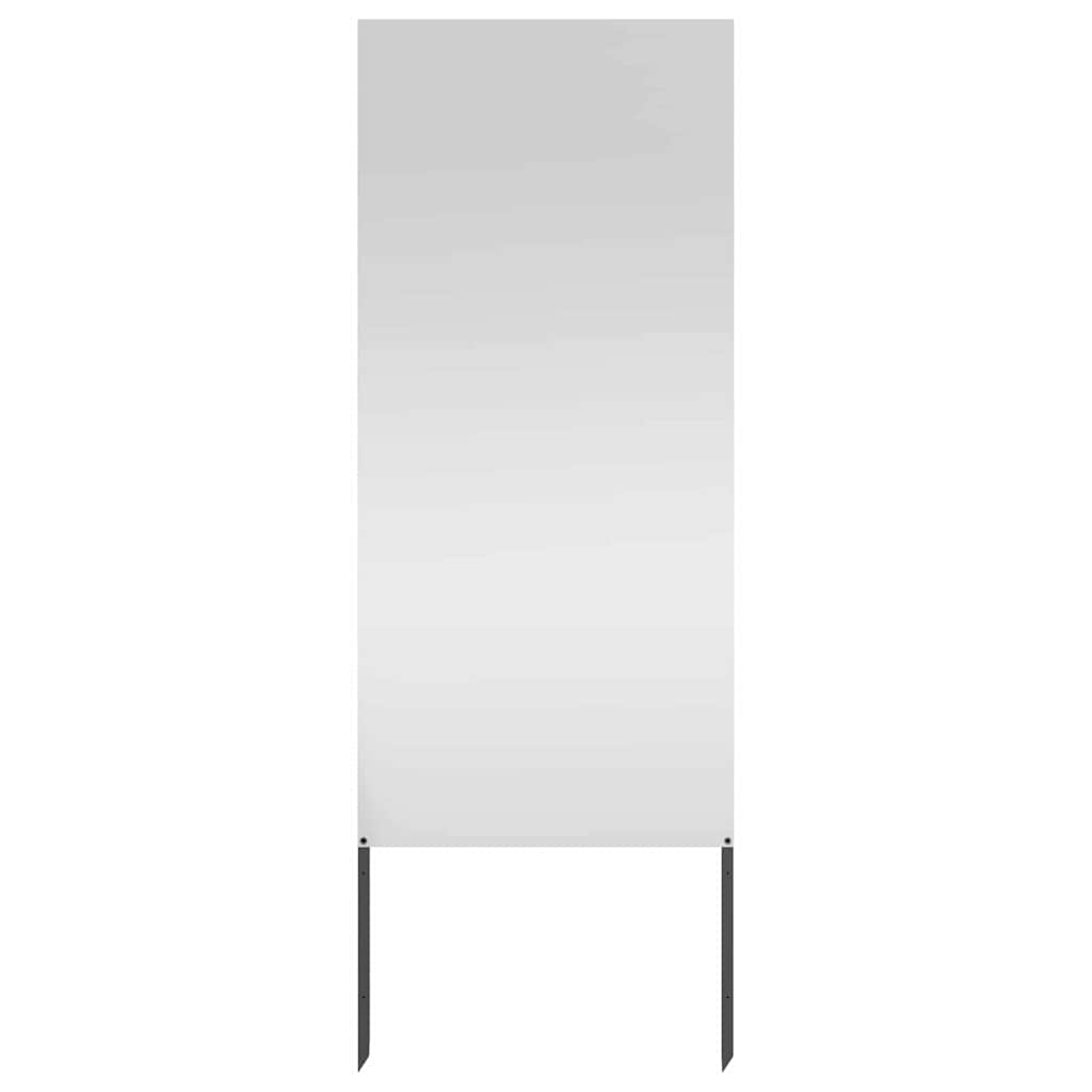 Οθόνη Ιδιωτικότητας Κήπου Μαιανδρικό σχέδιο Ασημί 50 x 140 εκ