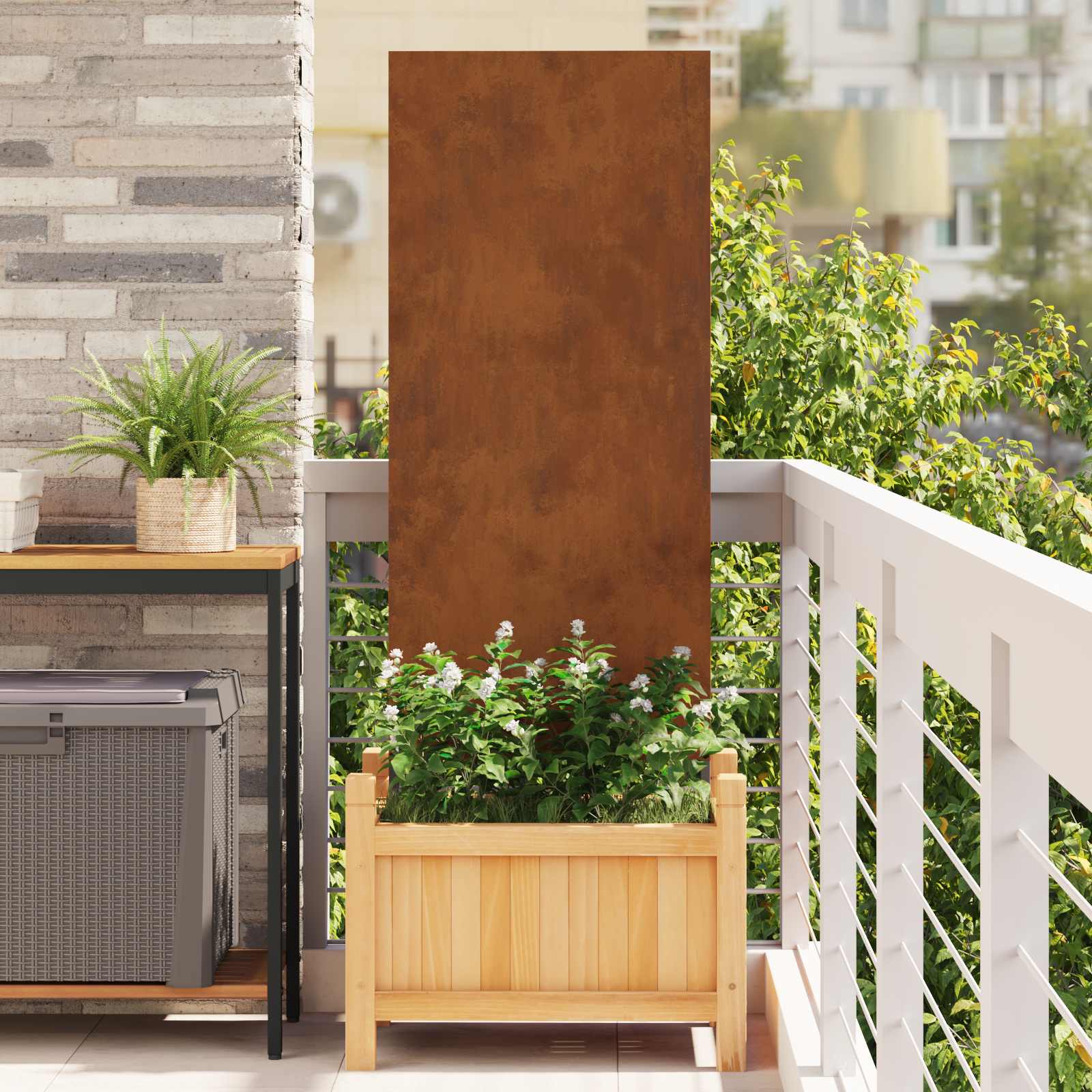 Οθόνη Ιδιωτικότητας Κήπου Σκ rusty 50 x 140 εκ - Pakobazaar