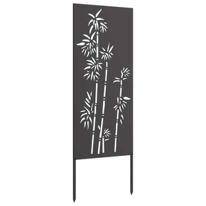 Οθόνη Ιδιωτικότητας Κήπου Floral Μαύρο 50 x 140 εκ