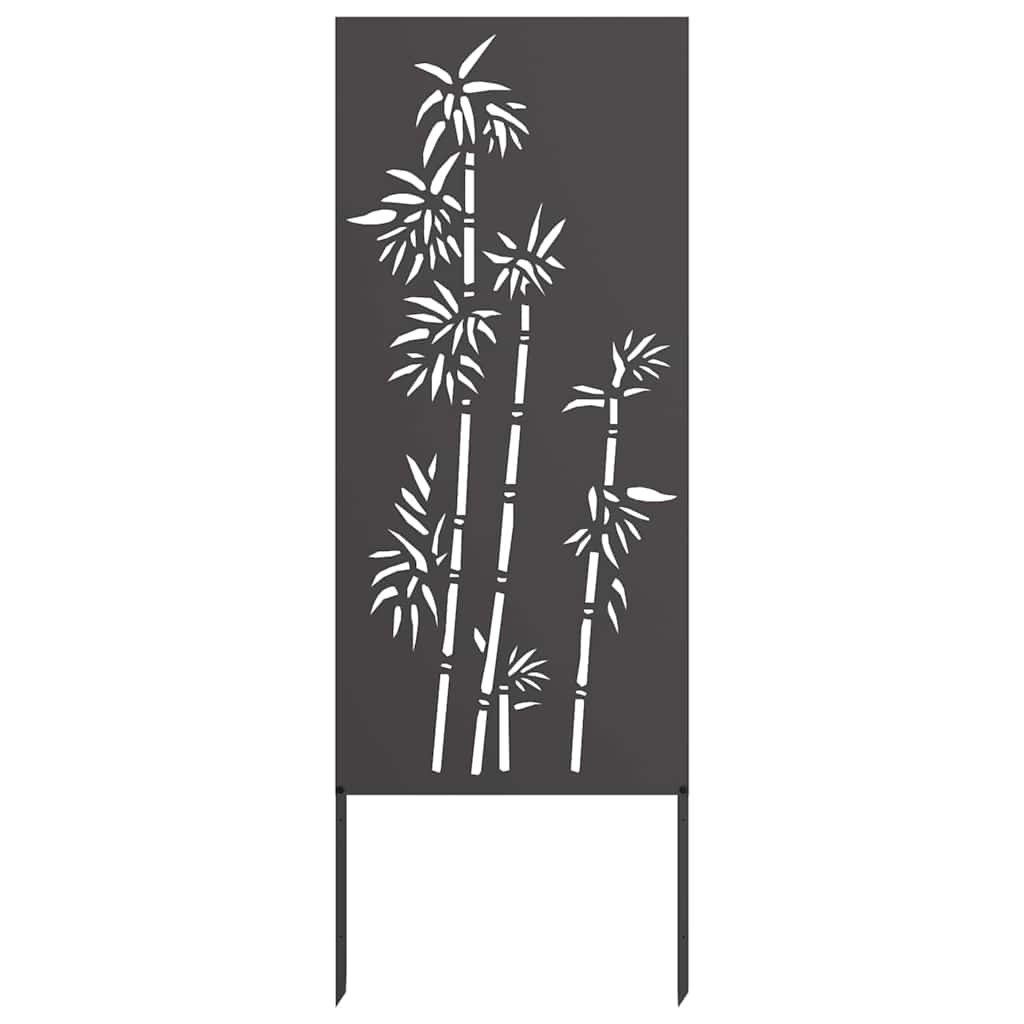 Οθόνη Ιδιωτικότητας Κήπου Floral Μαύρο 50 x 140 εκ
