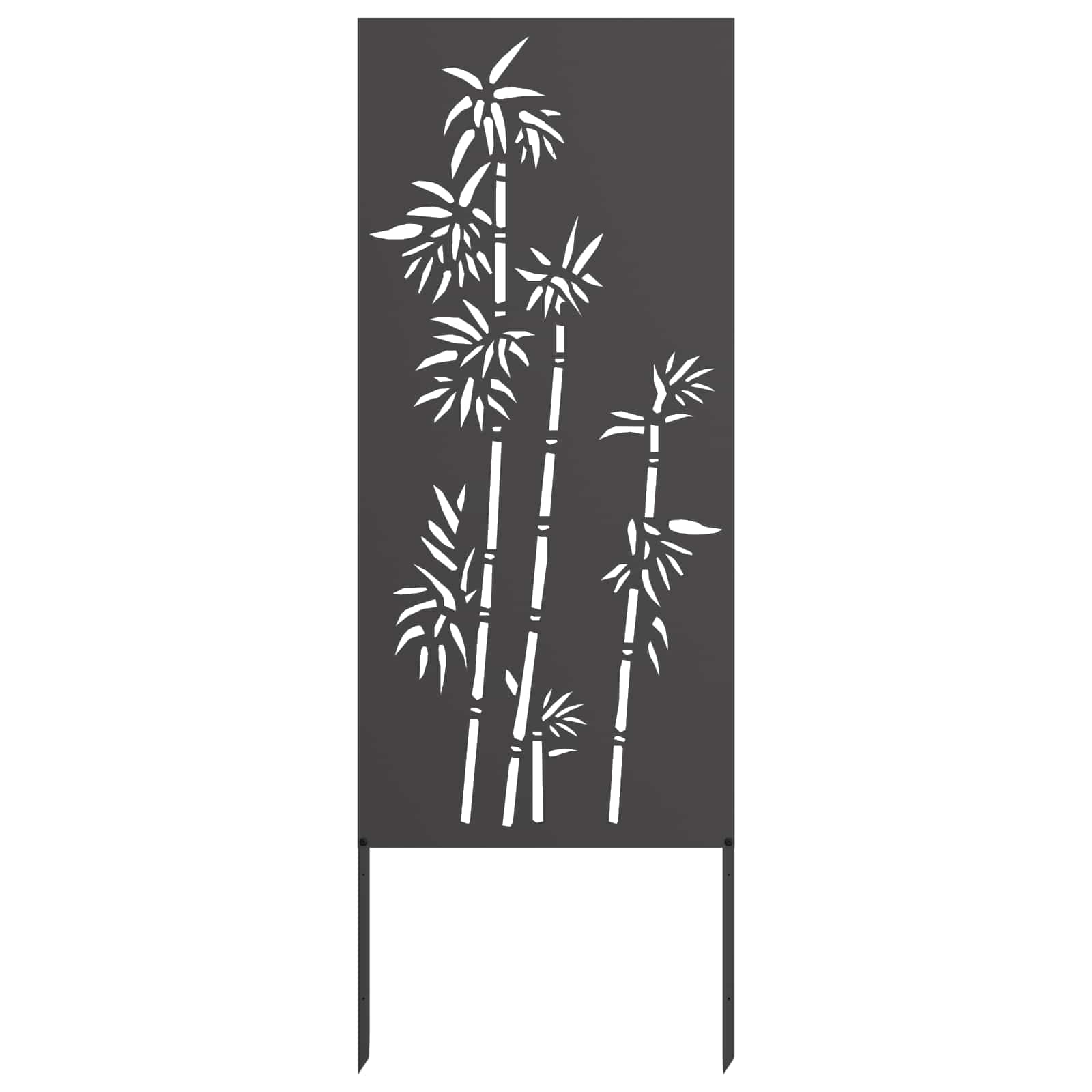 Οθόνη Ιδιωτικότητας Κήπου Floral Μαύρο 50 x 140 εκ