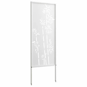 Οθόνη Ιδιωτικότητας Κήπου Floral Λευκό 50 x 140 εκ - Pakobazaar