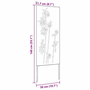 Οθόνη Ιδιωτικότητας Κήπου Floral Λευκό 50 x 140 εκ - Pakobazaar