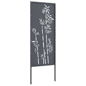 Οθόνη Ιδιωτικότητας Κήπου Floral Ανθρακί 50 x 140 εκ