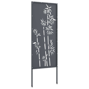 Οθόνη Ιδιωτικότητας Κήπου Floral Ανθρακί 50 x 140 εκ