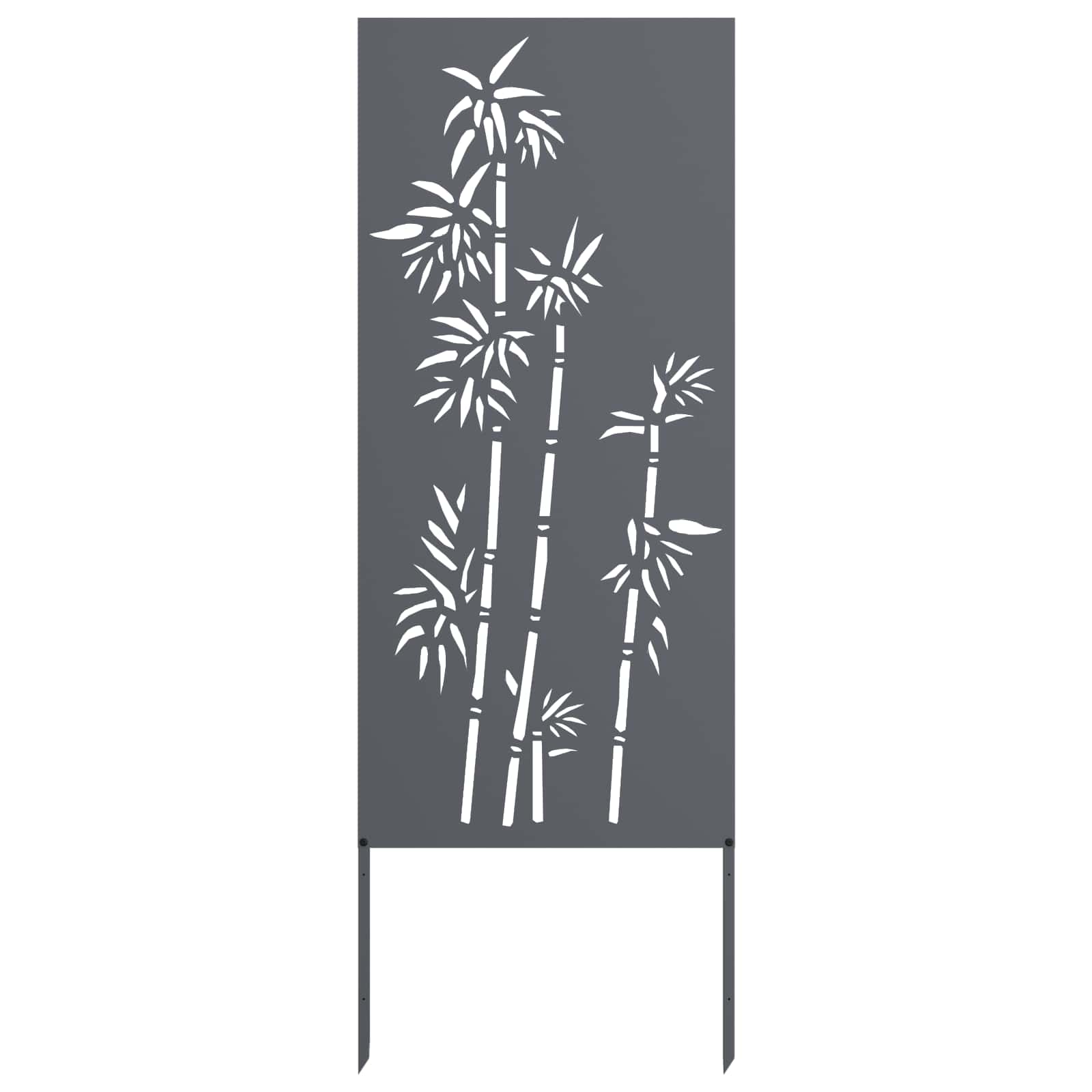 Οθόνη Ιδιωτικότητας Κήπου Floral Ανθρακί 50 x 140 εκ