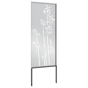 Οθόνη Ιδιωτικότητας Κήπου Floral Ασημί 50 x 140 εκ