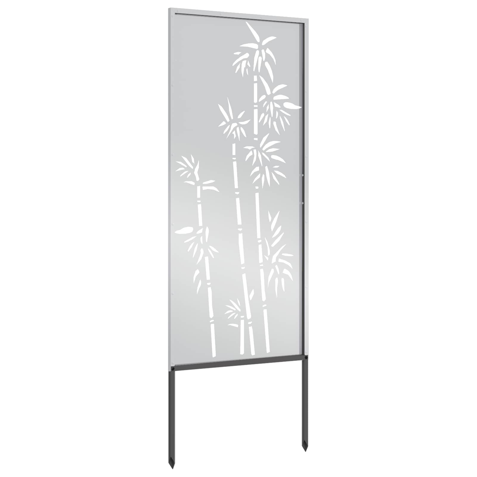 Οθόνη Ιδιωτικότητας Κήπου Floral Ασημί 50 x 140 εκ