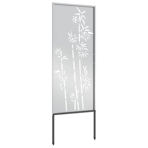 Οθόνη Ιδιωτικότητας Κήπου Floral Ασημί 50 x 140 εκ