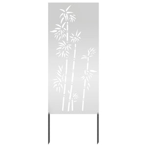 Οθόνη Ιδιωτικότητας Κήπου Floral Ασημί 50 x 140 εκ