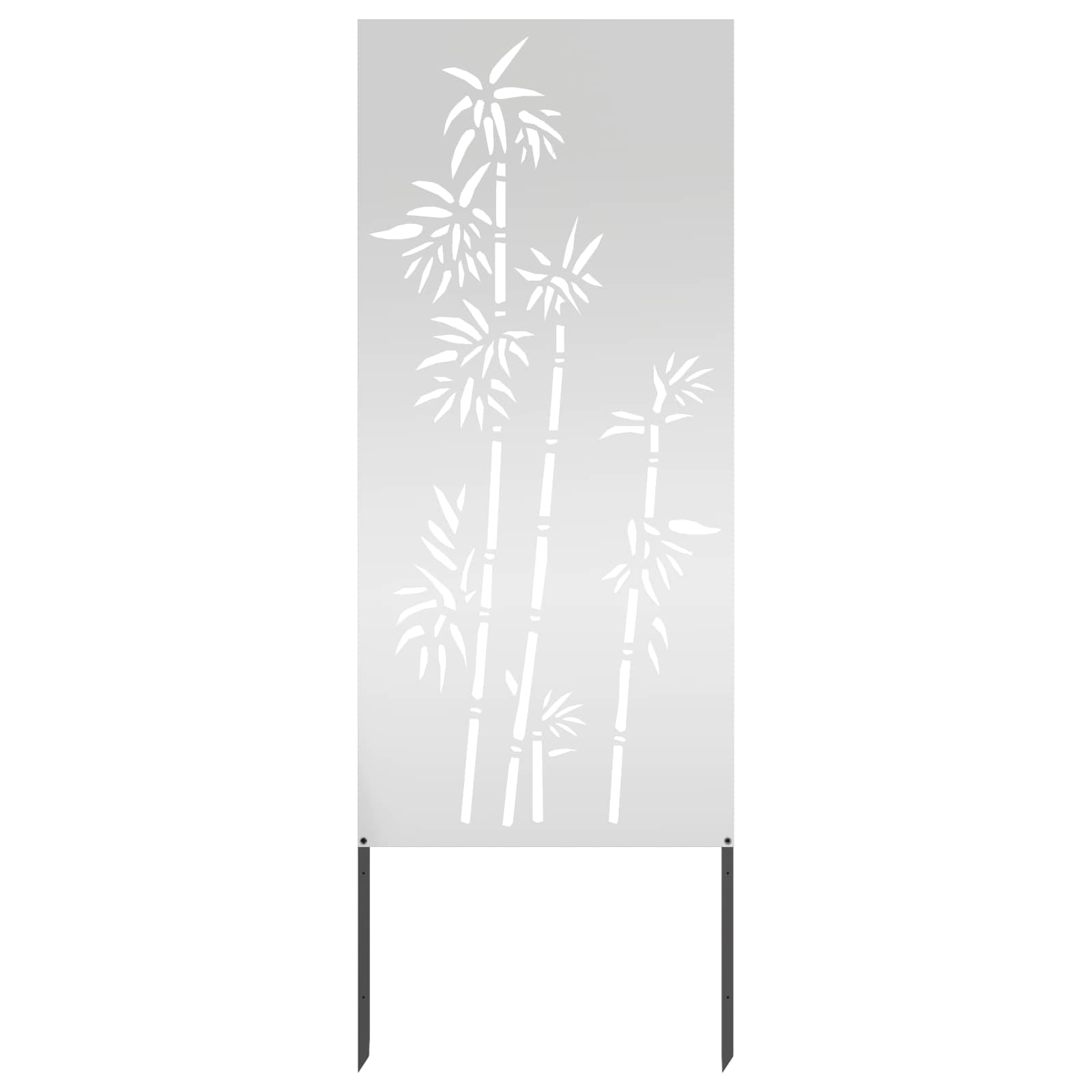 Οθόνη Ιδιωτικότητας Κήπου Floral Ασημί 50 x 140 εκ