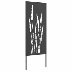 Οθόνη Ιδιωτικότητας Κήπου Floral Μαύρο 50 x 140 εκ