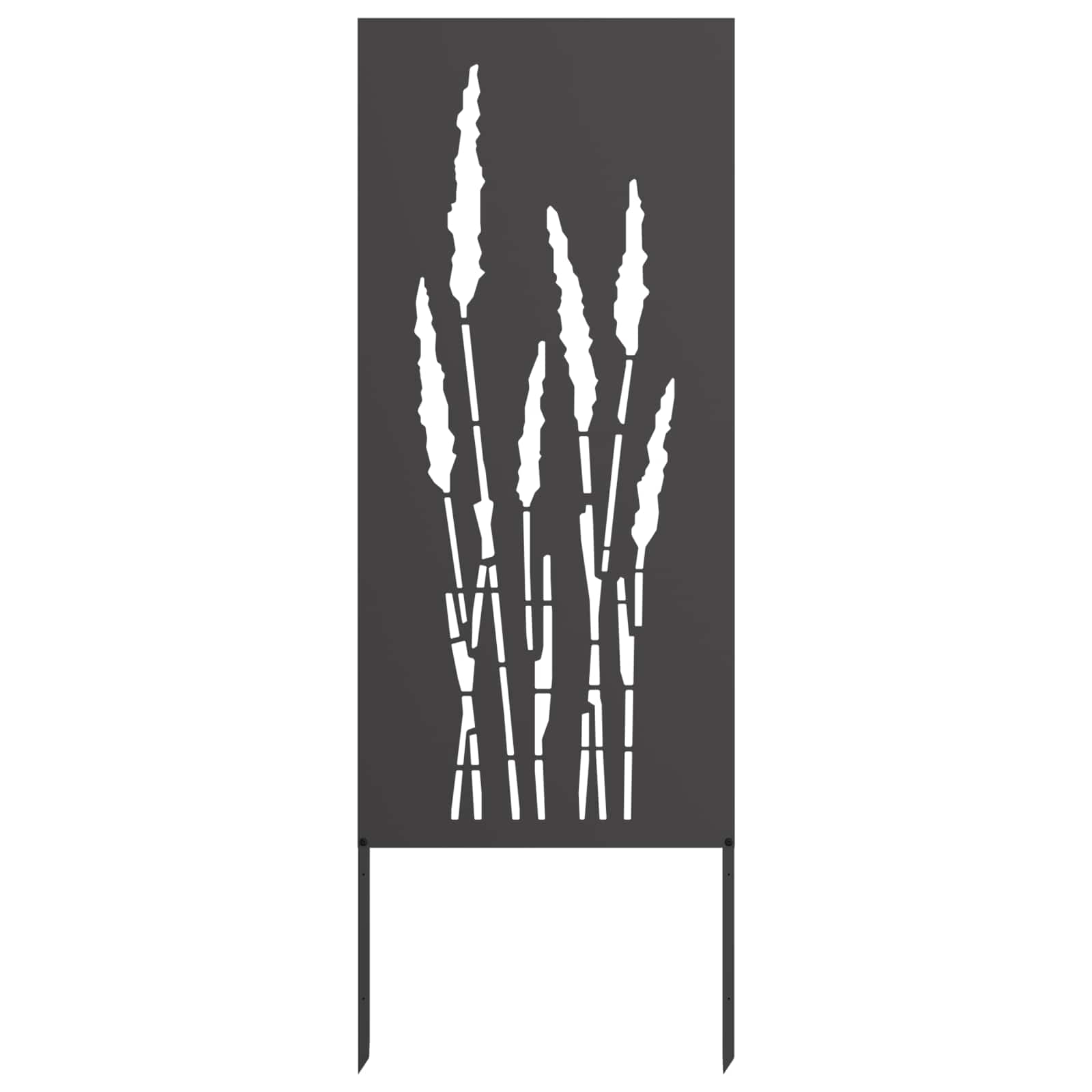 Οθόνη Ιδιωτικότητας Κήπου Floral Μαύρο 50 x 140 εκ