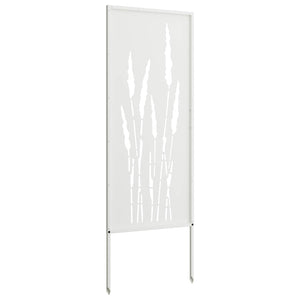 Οθόνη Ιδιωτικότητας Κήπου Floral Λευκό 50 x 140 εκ