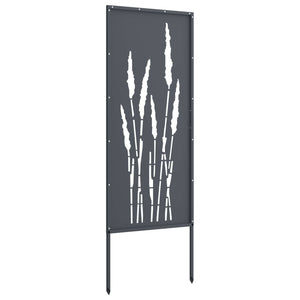 Οθόνη Ιδιωτικότητας Κήπου Floral Ανθρακί 50 x 140 εκ