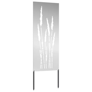 Οθόνη Ιδιωτικότητας Κήπου Floral Ασημί 50 x 140 εκ