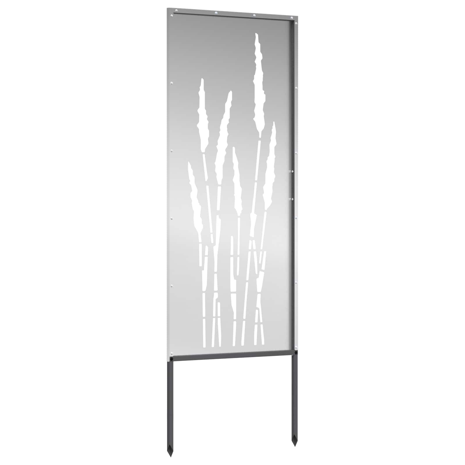 Οθόνη Ιδιωτικότητας Κήπου Floral Ασημί 50 x 140 εκ - Pakobazaar