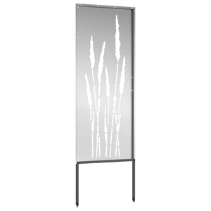 Οθόνη Ιδιωτικότητας Κήπου Floral Ασημί 50 x 140 εκ