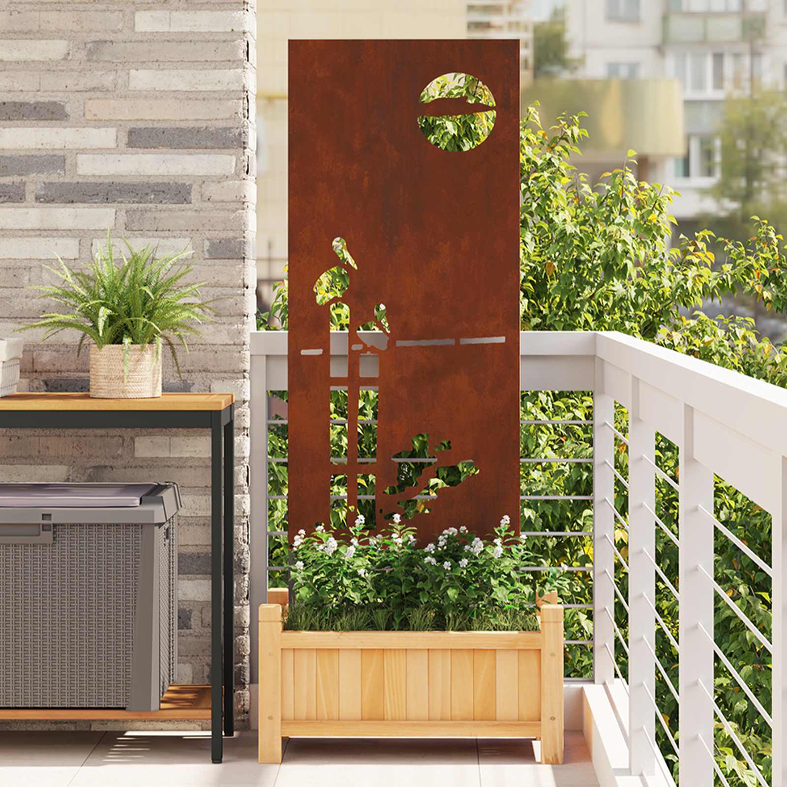 Οθόνη Ιδιωτικότητας Κήπου Σκ rusty 50 x 140 εκ