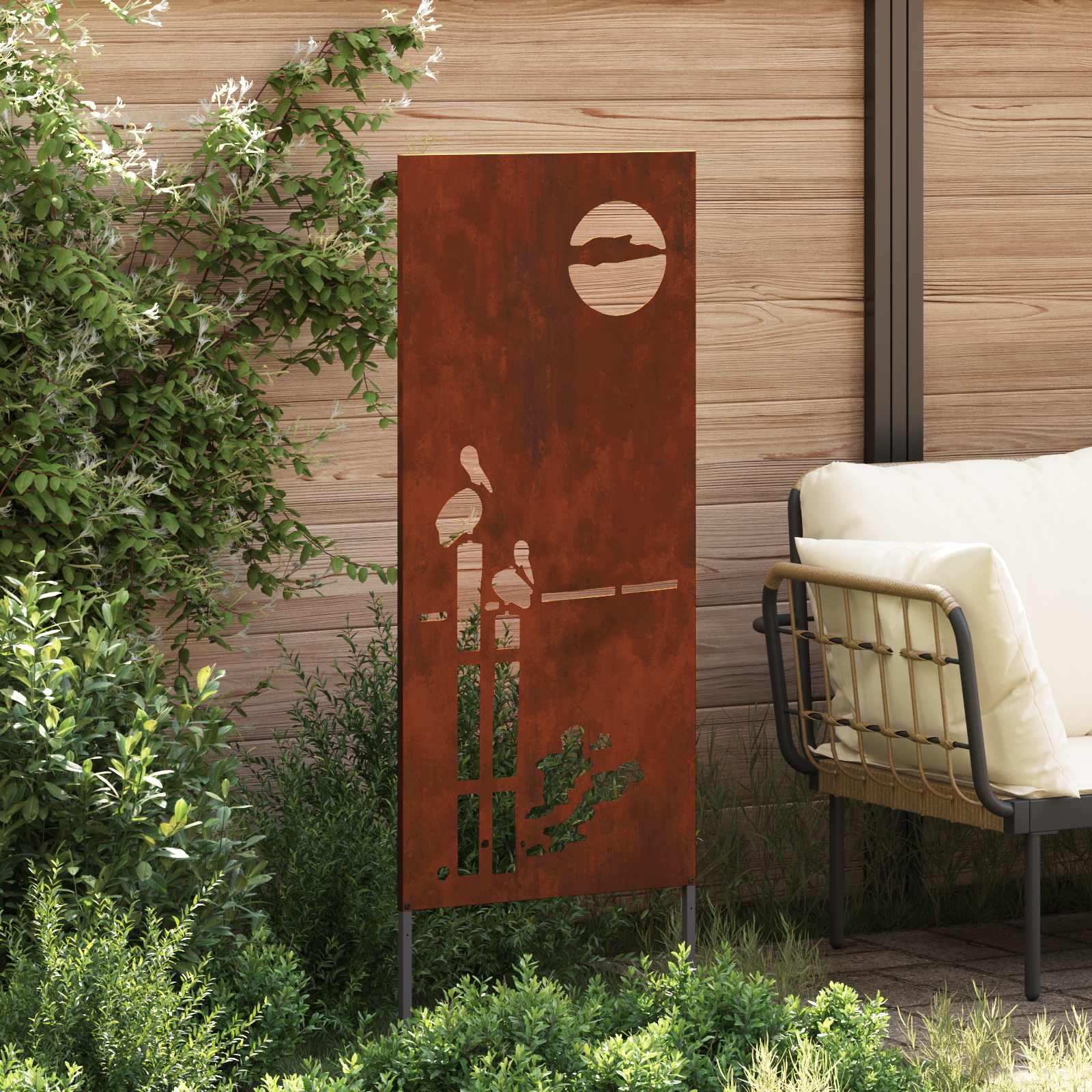 Οθόνη Ιδιωτικότητας Κήπου Σκ rusty 50 x 140 εκ