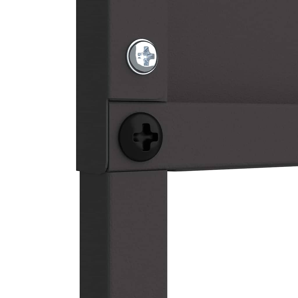 Οθόνη Ιδιωτικότητας Κήπου Floral Μαύρο 50 x 140 εκ