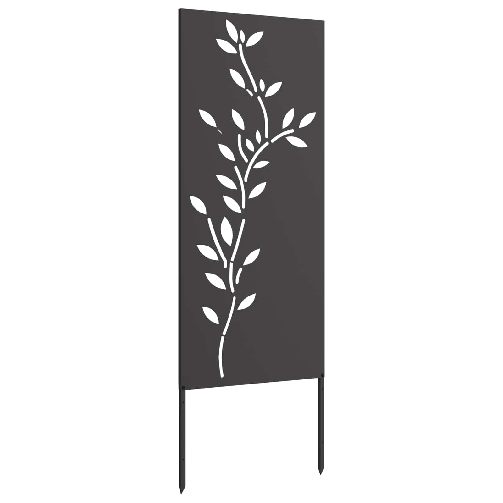Οθόνη Ιδιωτικότητας Κήπου Floral Μαύρο 50 x 140 εκ - Pakobazaar
