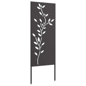 Οθόνη Ιδιωτικότητας Κήπου Floral Μαύρο 50 x 140 εκ - Pakobazaar