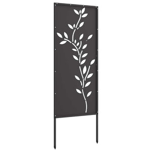 Οθόνη Ιδιωτικότητας Κήπου Floral Μαύρο 50 x 140 εκ - Pakobazaar