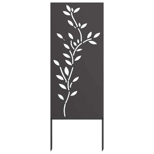 Οθόνη Ιδιωτικότητας Κήπου Floral Μαύρο 50 x 140 εκ - Pakobazaar