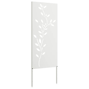 Οθόνη Ιδιωτικότητας Κήπου Floral Λευκό 50 x 140 εκ