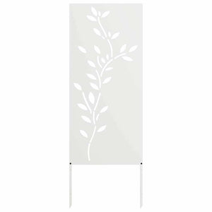Οθόνη Ιδιωτικότητας Κήπου Floral Λευκό 50 x 140 εκ