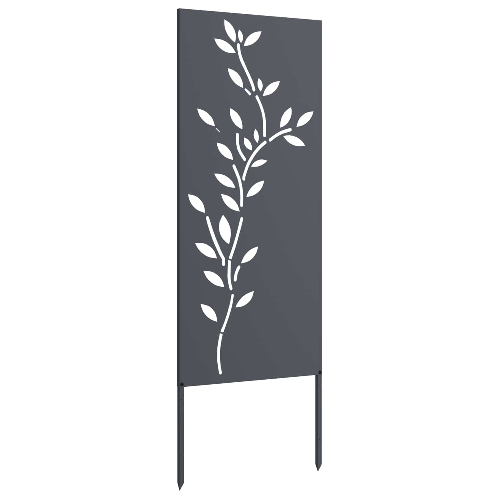 Οθόνη Ιδιωτικότητας Κήπου Floral Ανθρακί 50 x 140 εκ