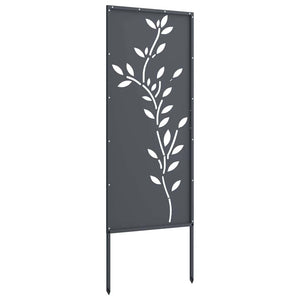 Οθόνη Ιδιωτικότητας Κήπου Floral Ανθρακί 50 x 140 εκ