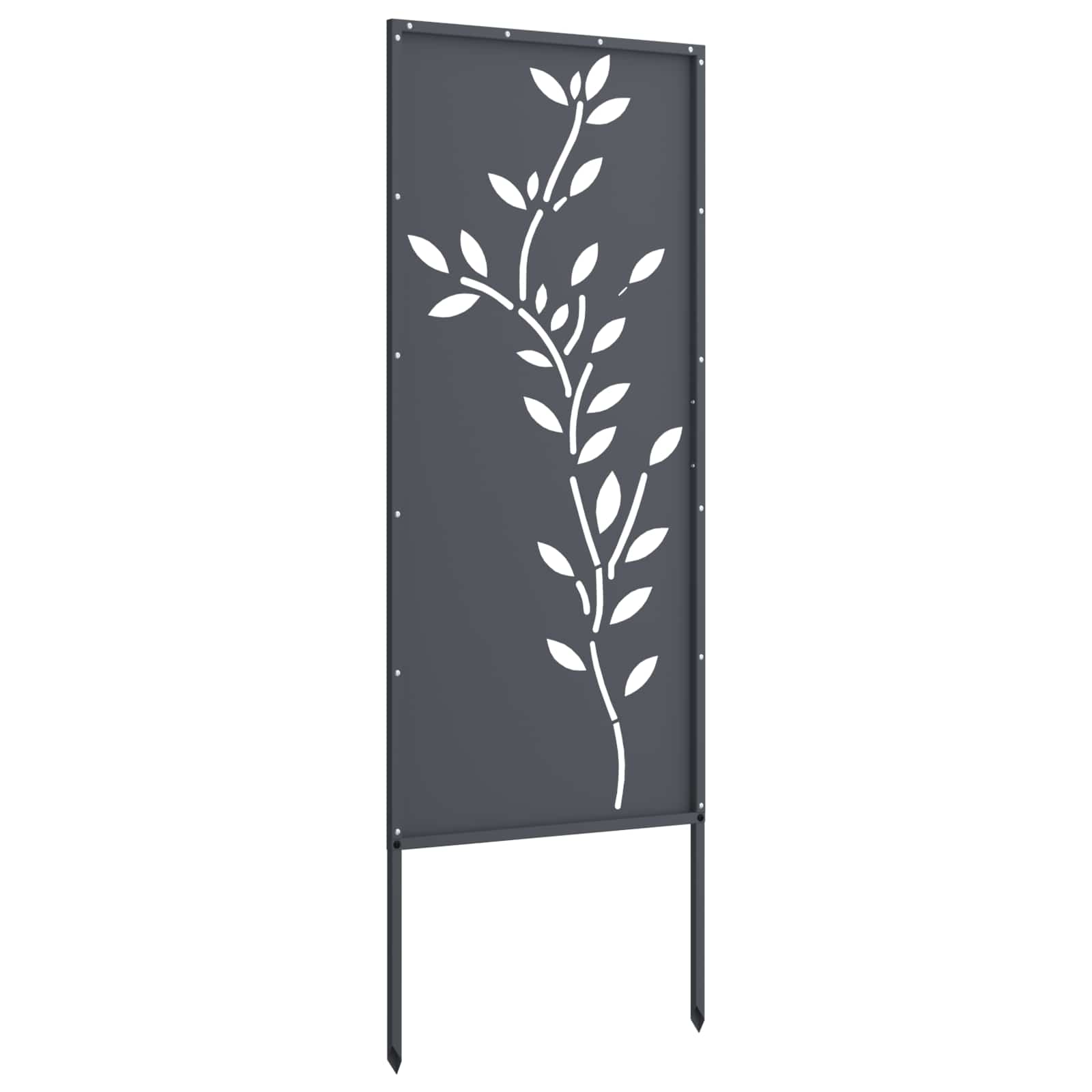 Οθόνη Ιδιωτικότητας Κήπου Floral Ανθρακί 50 x 140 εκ