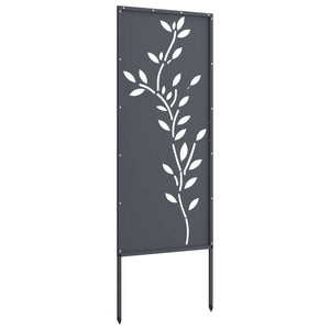 Οθόνη Ιδιωτικότητας Κήπου Floral Ανθρακί 50 x 140 εκ